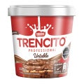 Vista frontal de TRENCITO® untable de chocolate en balde de 4.5kg