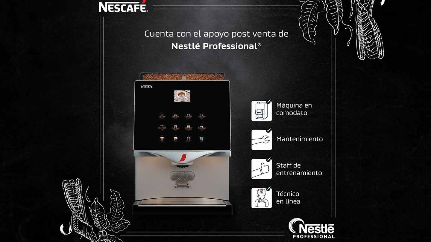 Imagen promocional de asistencia posventa y servicio técnico de máquinas NESCAFÉ®