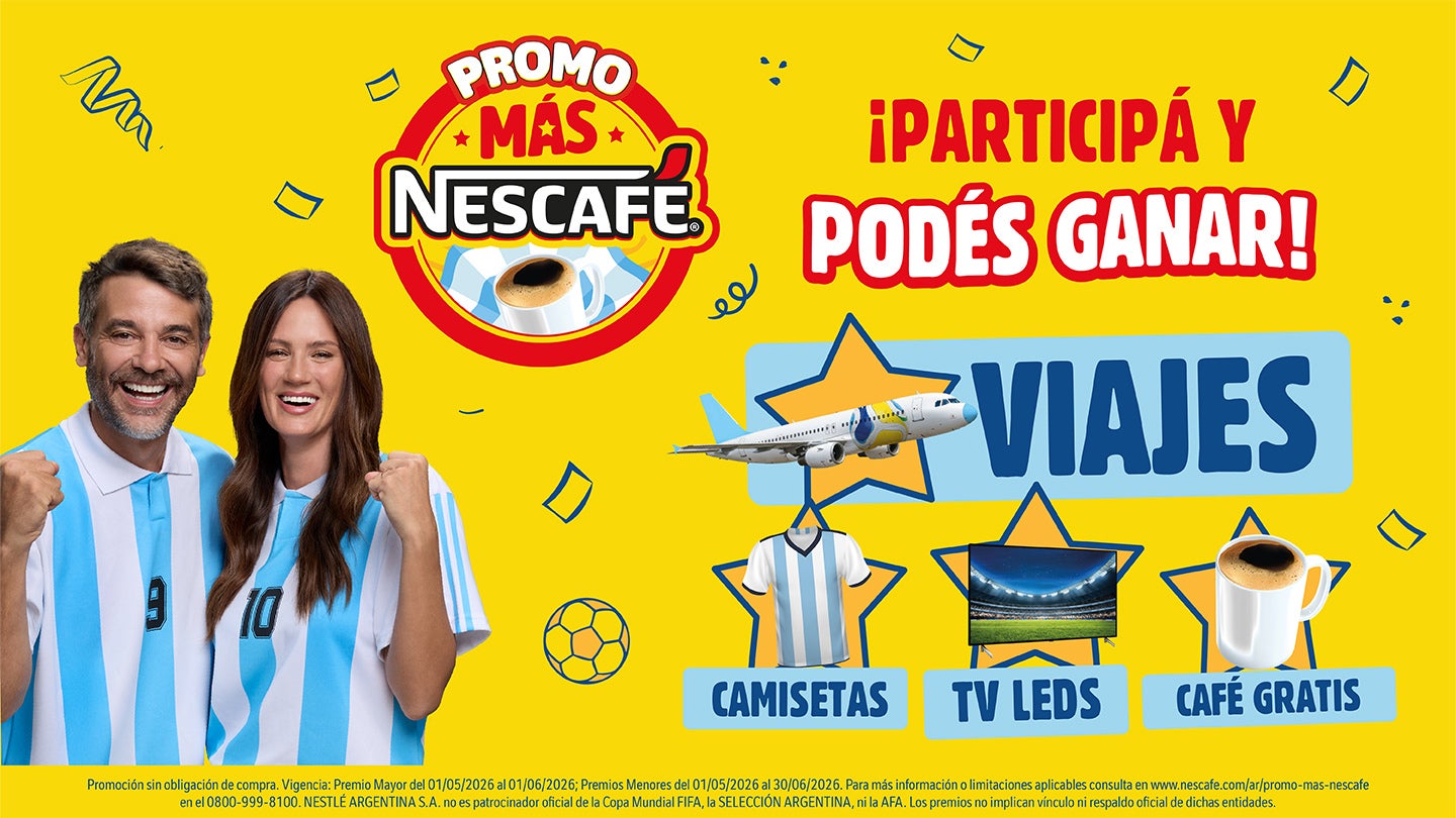 Banner promo más Nescafé