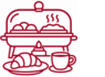 Ícono de buffet y desayunos